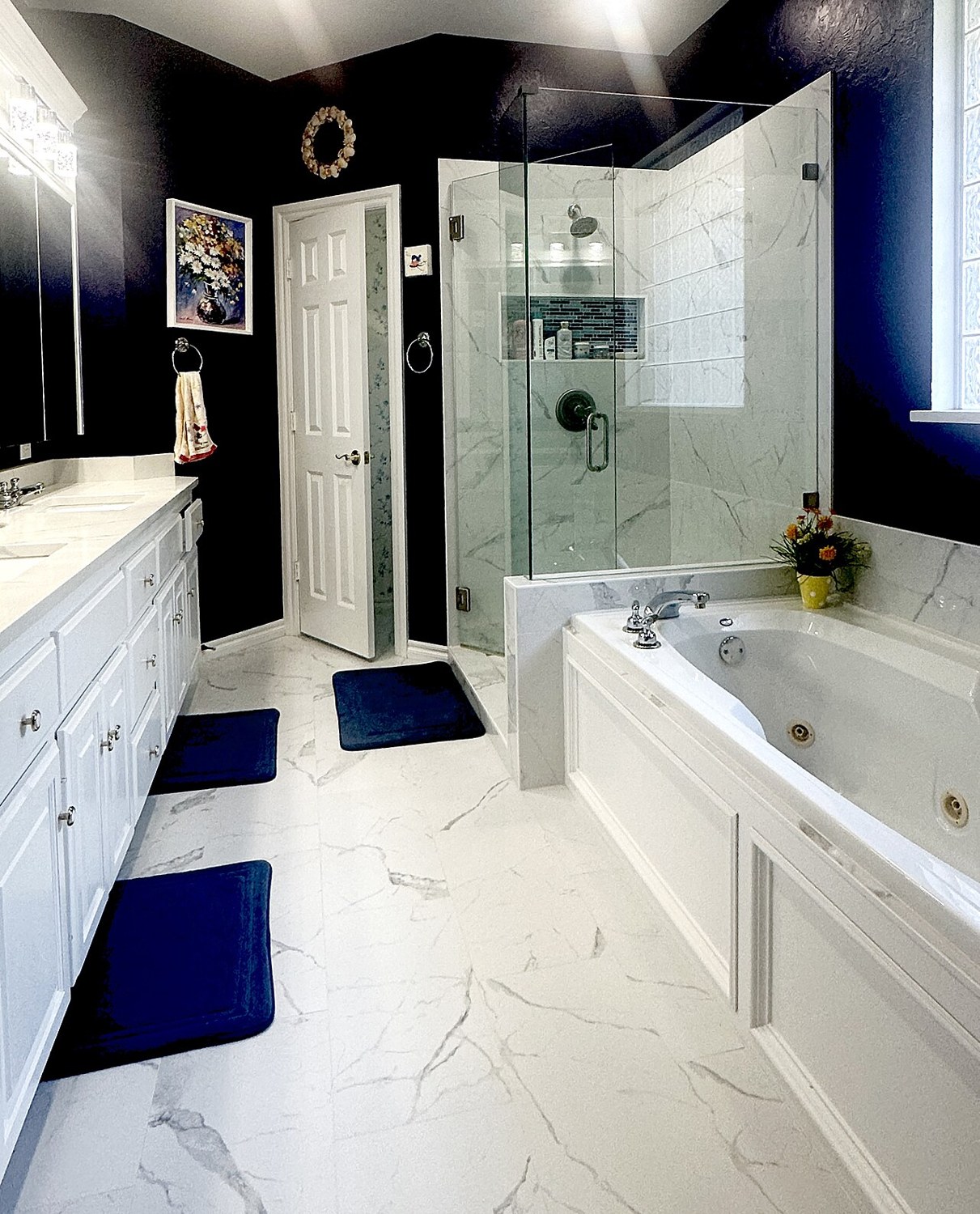 One bathroom for several guests: check the layout